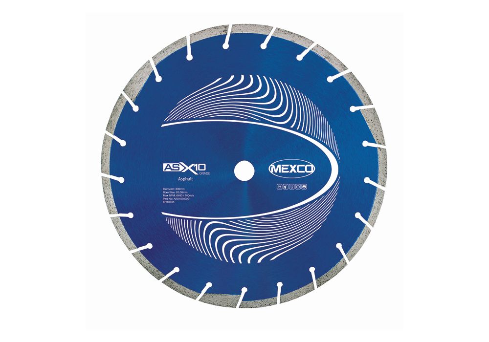 Mexco Lame diamantée 300mm asphalte/extrême