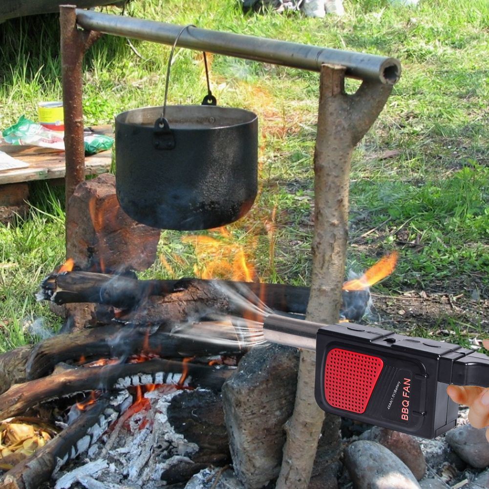 Tragbares tragbares elektrisches BBQ-Luft gebläse tragbares Kochluft gebläse für Holzkohle grill kamin im Freien