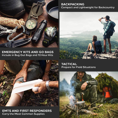 Field First Aid Kit (IFAK) | 44 Piece | Compact Personal First Aid Kit | Backpacking;  Camping;  Emergency;  Travel;  Tactical;  Go Bag;  Bug Out Bag;  72 Hour Kit;  Essentials;  Survival IFAK