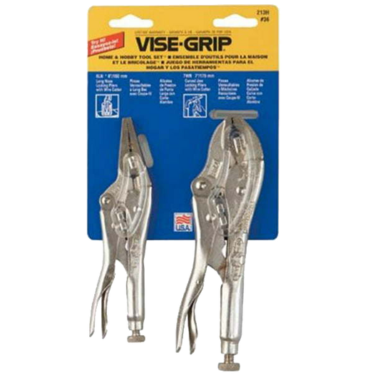 IRWIN Vise-Grip 6 & 7 in Alloy Steel Locking Pliers Set Silver 2 pk