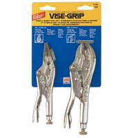 IRWIN Vise-Grip 6 & 7 in Alloy Steel Locking Pliers Set Silver 2 pk