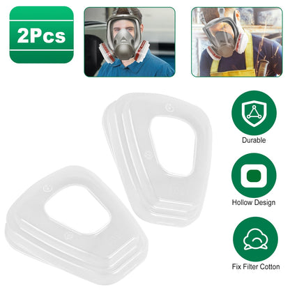 Full Face Respirator Mask Reusable Gas Mask 6800 Facepiece Respirator 15 in1 Full Face Cover Set with Storage Bag Against Gases Dust Vapors for Welding Sanding Cutting Coating