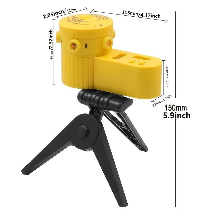 Multifunction LED Leveler Cross Laser Level Vertical Horizontal Line Tool Four In One Household Level Ruler Laser Ruler Can Rotate With Tripod Wire Beater Infrared Laser Level