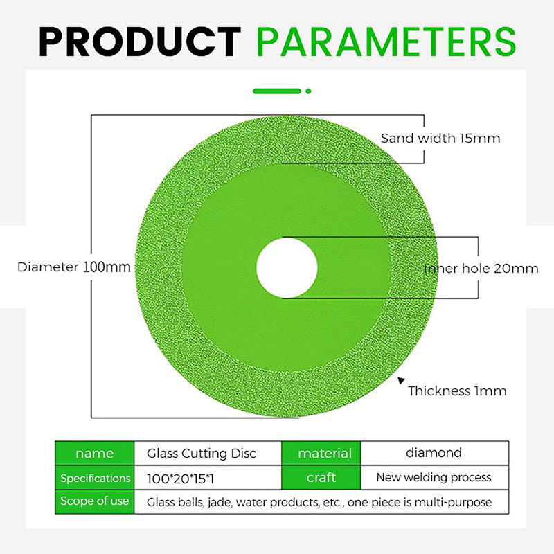 1/2/4PCS 100mm Glass Cutting Disc Diamond Marble Ultra-thin Saw Blade Ceramic Tile Jade Crystal Special Polishing Cutting Blade