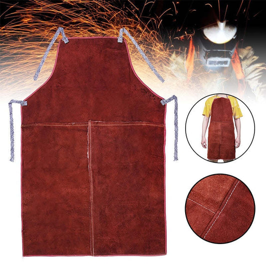 Welding Apron Welder Heat Insulation Protection Cow Leather Apron Safety Workwear Welding Equipment