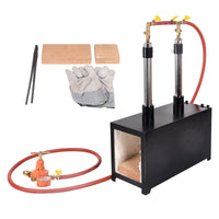 Propane Knife Forge Double Burner Large Capacity Farriers Furnace Square Propane Burner Forge for Knife and Equipments