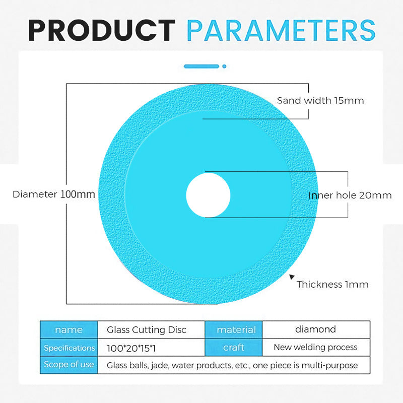 1/2/4PCS 100mm Glass Cutting Disc Diamond Marble Ultra-thin Saw Blade Ceramic Tile Jade Crystal Special Polishing Cutting Blade