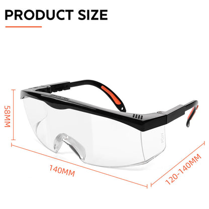 Safety Glasses And Work Gloves Set Protective eyewear glasses(The clear glasses is anti-fog)