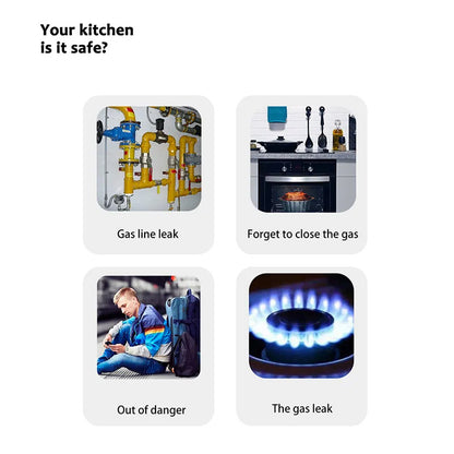 Gas Detector & Propane Detector w LCD Display. Plug-in Gas Leak Sensor for LPG;  LNG;  Methane & Butane Gases