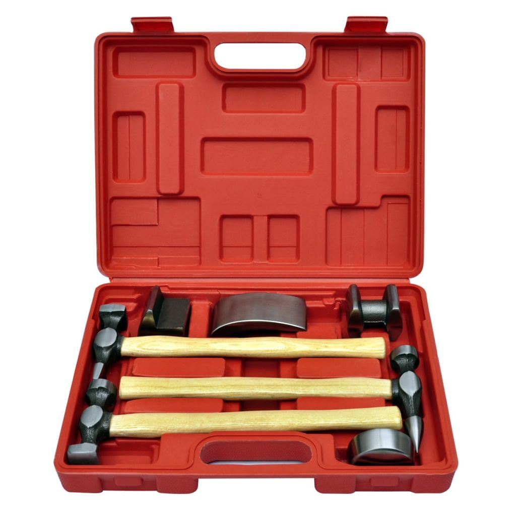 7-Piece Auto Body Hammer and Dolly Dent Repair Set