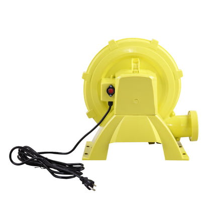 950W Electric Air Blower, Pump Fan for Inflatable Bounce House, Water Slides, Bouncy Castle, Yellow and Green