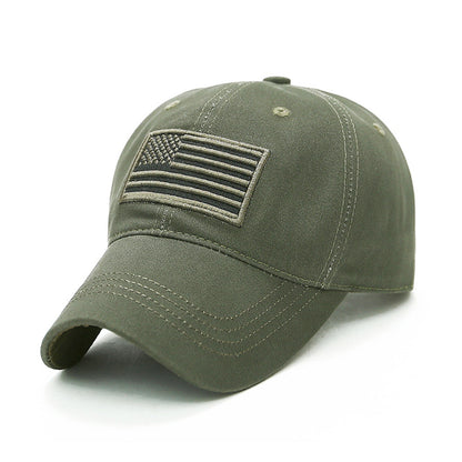 Tactical Hip Hop American Flag Military Sport Outdoor Peaked Caps Unisex Mesh Embroidered Casual Adjustable Hats