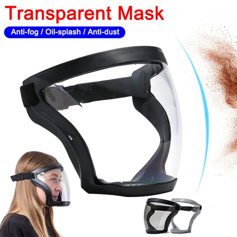 Anti-appannamento Scudo di Sicurezza Full Face Super Protective Testa di Copertura Maschera Trasparente