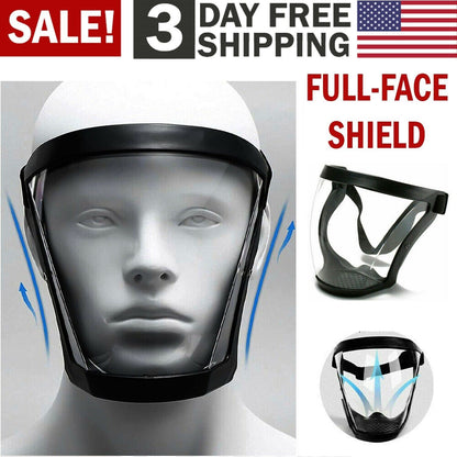 Anti-appannamento Scudo di Sicurezza Full Face Super Protective Testa di Copertura Maschera Trasparente