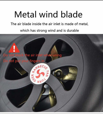 Churrasco ventilador de mão portátil do agregado familiar ventilador ar para grill ao ar livre cozinhar piquenique acampamento manivela ferramenta fogão ferramenta combustão
