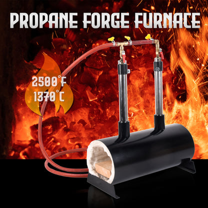 Propane Forge Propane Knife Forge Double Burner Large Capacity Farriers Furnace Oval Propane Burner Forge