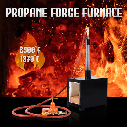 Propane Forge Propane Knife Forge Single Burner Large Capacity Farriers Furnace Square Propane Burner Forge