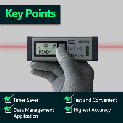 The World's First Bilateral Laser Distance Meter : 262ft/80m. VH-80 Laser Distance Measurer by MagpieTech With Multiple Units – Multifunctional Device For Fast, Precise & Professional Results