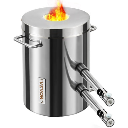 VEVOR 12KG Propane Smelting Furnace Kit Melting Furnace Double Burners 2700 degree Fahrenheit