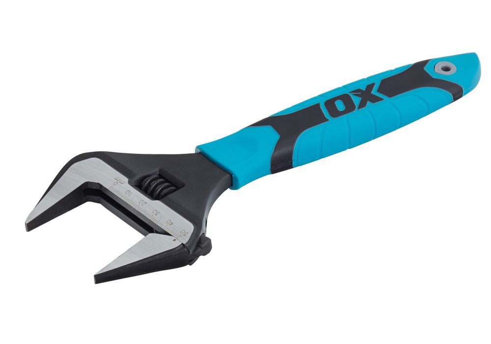 OX Pro Series Adjustable Wrench Extra Wide Jaw10” (250mm)