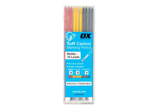 OX Tuff Carbon - Basic Colour & Graphite Lead (10pk)