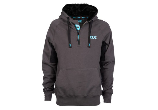 OX Hoodie - M - Black - Grey